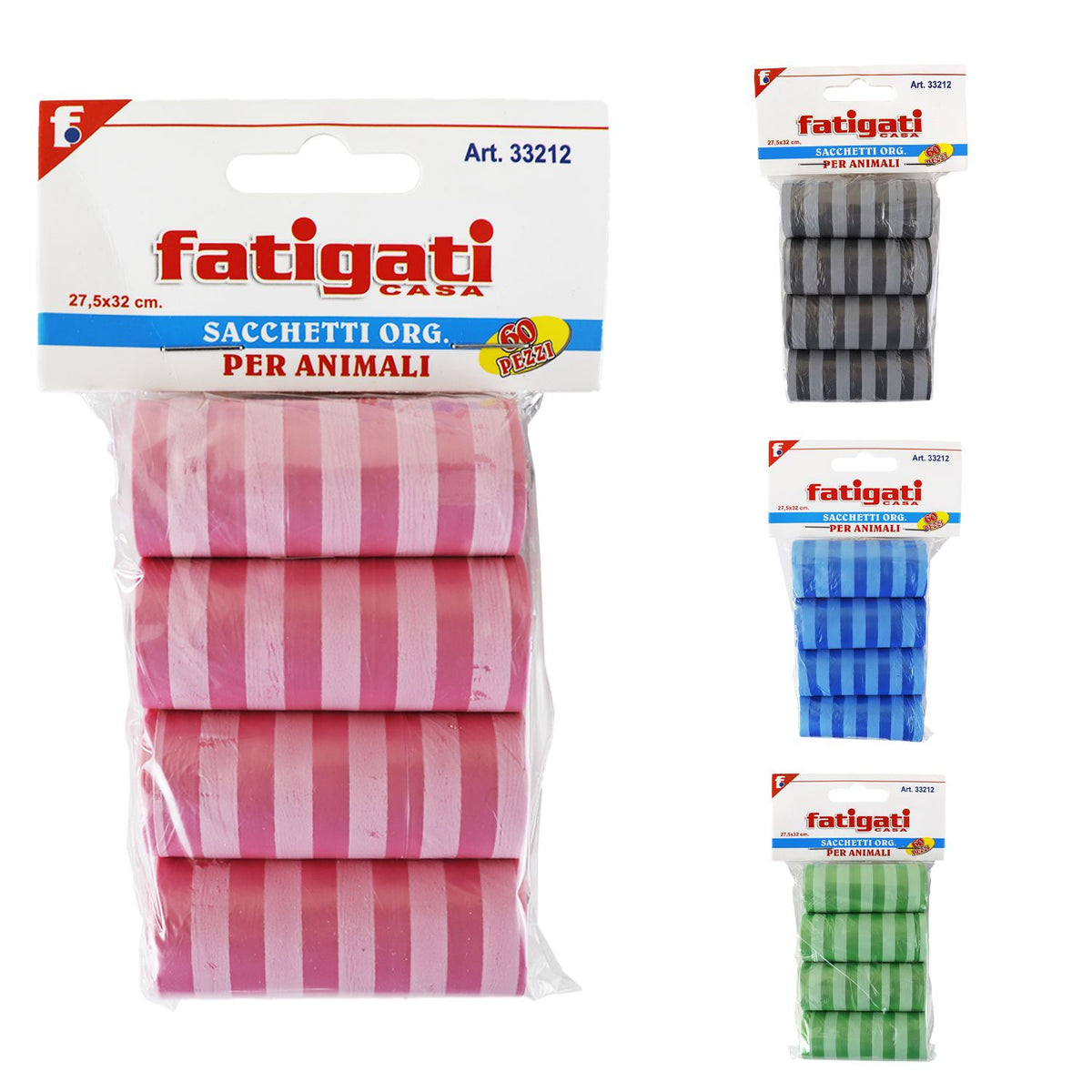 Sacchetti igienici per animali – 60 pezzi vari colori